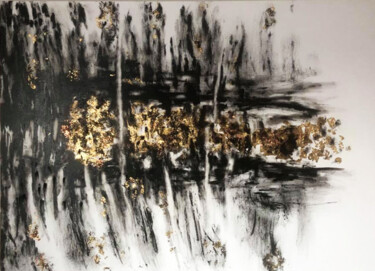 Картина под названием "meine heilige Ikone" - Irena Paskali, Подлинное произведение искусства, Древесный уголь