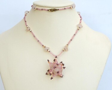 Design titled "Funny spiky pink pe…" by Irena Zelickman, Original Artwork, Jewelry