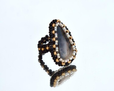 Design mit dem Titel "Dendrite agate ring" von Irena Zelickman, Original-Kunstwerk, Schmuck