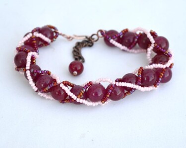 Design intitulée "Ruby bracelet with…" par Irena Zelickman, Œuvre d'art originale, Bijoux