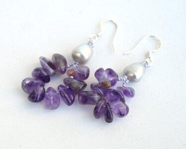 Design titled "Amethyst and silver…" by Irena Zelickman, Original Artwork, Jewelry