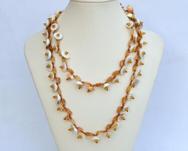 Design titled "Honey and shell nec…" by Irena Zelickman, Original Artwork, Jewelry