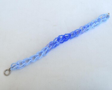 Design titled "Blue beaded chainma…" by Irena Zelickman, Original Artwork, Jewelry