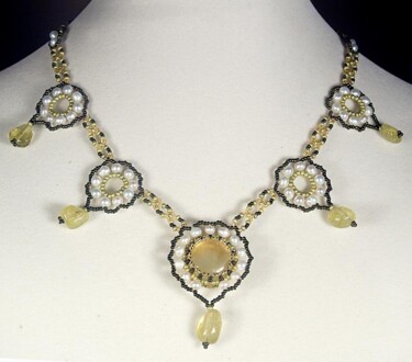 Художественная композиция под названием "Victorian necklace…" - Irena Zelickman, Подлинное произведение искусства, Ювелирные…