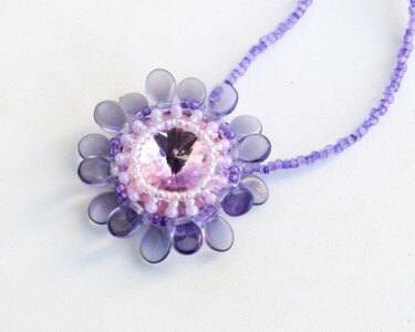 Design titled "Pink and purple dai…" by Irena Zelickman, Original Artwork, Jewelry