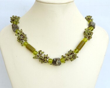 Design titled "Moss and rock neckl…" by Irena Zelickman, Original Artwork, Jewelry