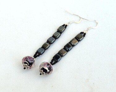 Design titled "Long black earrings…" by Irena Zelickman, Original Artwork, Jewelry