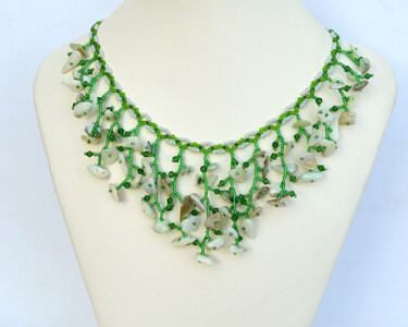 Design getiteld "Spring twiggy neckl…" door Irena Zelickman, Origineel Kunstwerk, Juwelen