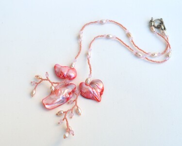 Design intitulée "Wild orchid necklac…" par Irena Zelickman, Œuvre d'art originale, Bijoux