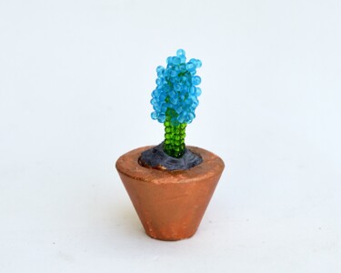 Diseño titulada "Potted flower minia…" por Irena Zelickman, Obra de arte original, Arte de mesa