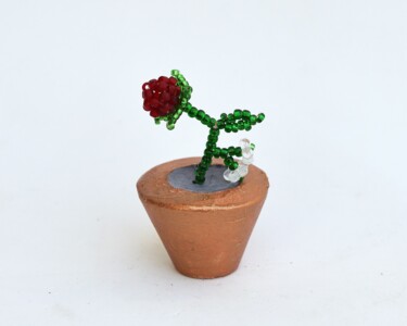 Diseño titulada "Potted flower minia…" por Irena Zelickman, Obra de arte original, Arte de mesa