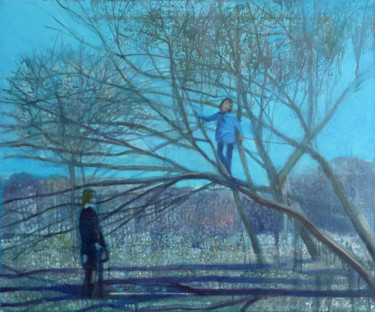 Peinture intitulée "Springtime" par Irena Luse, Œuvre d'art originale, Huile Monté sur Châssis en bois