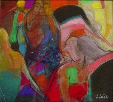 Painting titled "A Hug" by Irena Luse, Original Artwork