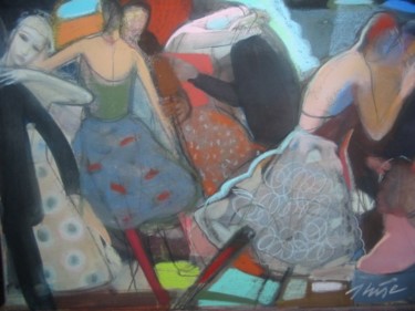 Schilderij getiteld "Dance III" door Irena Luse, Origineel Kunstwerk, Pastel