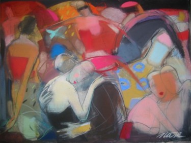 Painting titled "Friday night" by Irena Luse, Original Artwork
