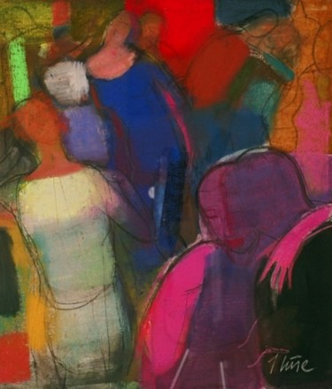 Painting titled "Party II" by Irena Luse, Original Artwork