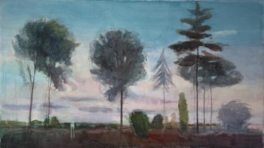 Painting titled "Landscape" by Irena Luse, Original Artwork