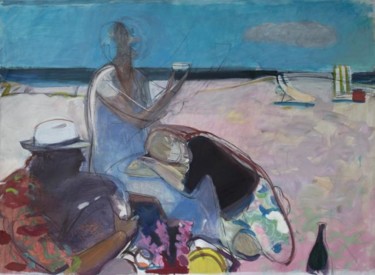 Malerei mit dem Titel "Summer heat" von Irena Luse, Original-Kunstwerk, Acryl