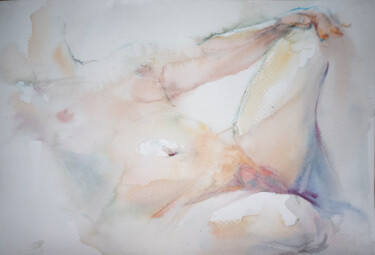 Painting titled "Moments of Love. #3…" by Irene Bibik-Chkolian, Original Artwork, Watercolor