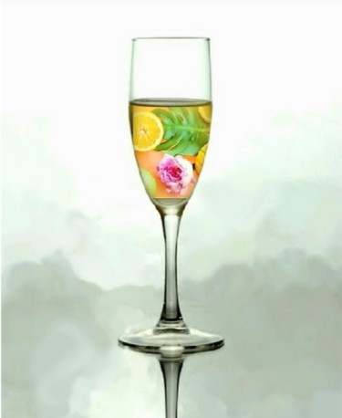 Photography titled "Coupe cocktail" by Irene Guinez, Original Artwork, Manipulated Photography