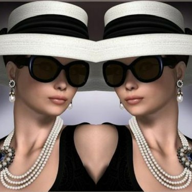 Photography titled "Double Audrey" by Irene Guinez, Original Artwork, Manipulated Photography