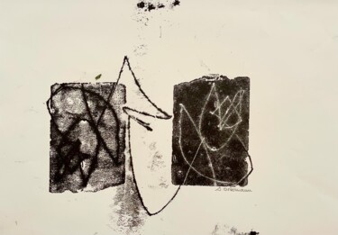 Отпечатки и Гравюры под названием "Augenblick #16" - Irene Ostermann, Подлинное произведение искусства, Монотип