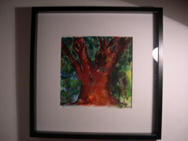 Painting titled "Árvore :" by Irene Pissarro, Original Artwork, Oil