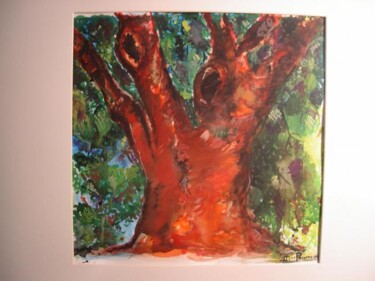 Painting titled "Árvore ;" by Irene Pissarro, Original Artwork, Oil