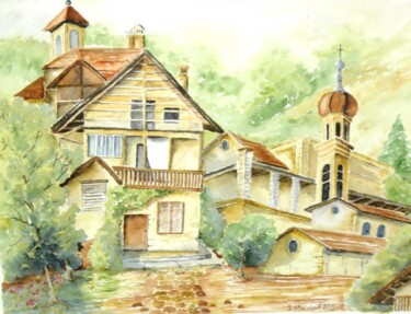 Painting titled "SAVOIE" by Irene Streichert, Original Artwork