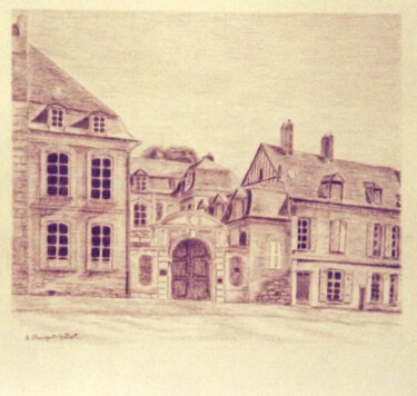 Σχέδιο με τίτλο "Clermont de l'Oise" από Irene Streichert, Αυθεντικά έργα τέχνης