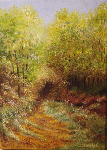 Painting titled "Entre Manosque et G…" by Irene Streichert, Original Artwork