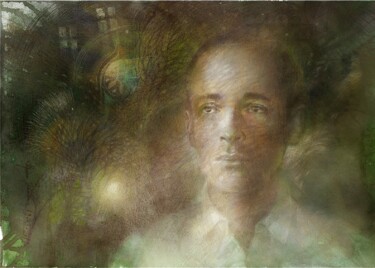Painting titled "Nabokov (Sirin)" by Irene Vlassova, Original Artwork, Watercolor