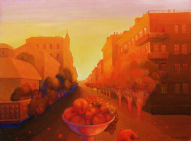 Pintura titulada "Supper" por Irene Vlassova, Obra de arte original, Témpera