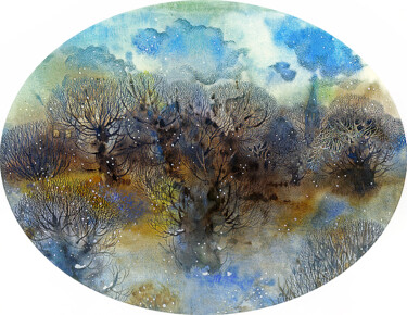 Рисунок под названием "Ground frost" - Irene Vlassova, Подлинное произведение искусства, Другой