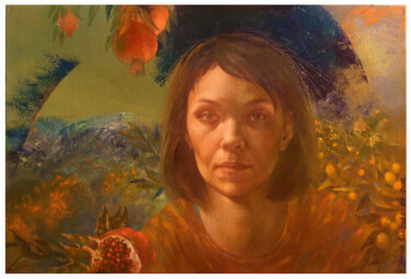 Painting titled "Silence" by Irene Vlassova, Original Artwork, Oil