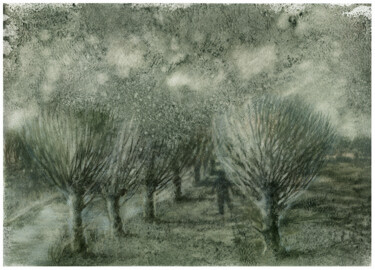 Tekening getiteld "Landscape with Van…" door Irene Vlassova, Origineel Kunstwerk