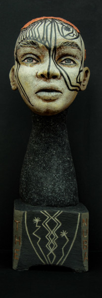 Sculpture titled "The Nuba" by Grazyna Federico, Original Artwork, Stone