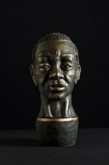 雕塑 标题为“Die Massai” 由Grazyna Federico, 原创艺术品, 粘土