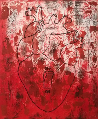 Pittura intitolato "Hearts on" da Irene Dolfi (If), Opera d'arte originale, Acrilico
