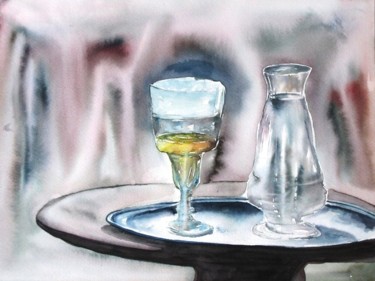 Peinture intitulée "Cocktail" par Irène Bischoff Hébert, Œuvre d'art originale
