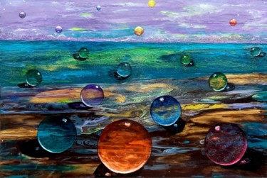 Pintura titulada "Landschaft" por Irene Mitawski, Obra de arte original, Acrílico