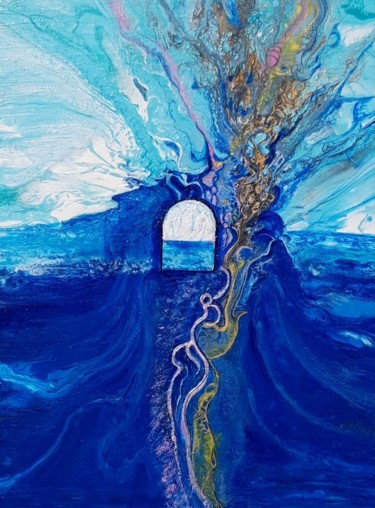 Painting titled "Portal" by Irene Mitawski, Original Artwork, Acrylic