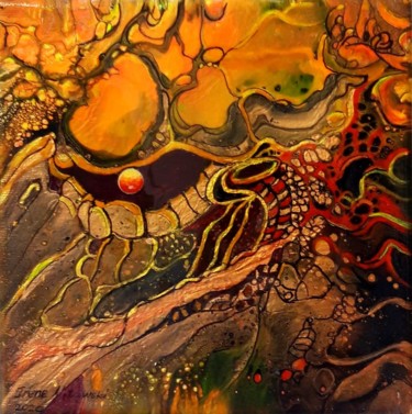 Painting titled "Sahara" by Irene Mitawski, Original Artwork, Acrylic