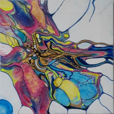 Malerei mit dem Titel "Libelle" von Irene Mitawski, Original-Kunstwerk, Acryl