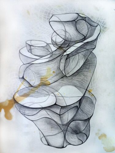 Dessin intitulée "Climb to the top of…" par Irina Shadrina, Œuvre d'art originale, Crayon