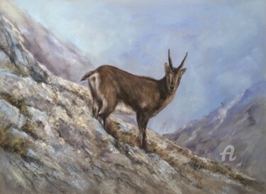 Disegno intitolato "Wildlife of the mou…" da Irene_art, Opera d'arte originale, Pastello