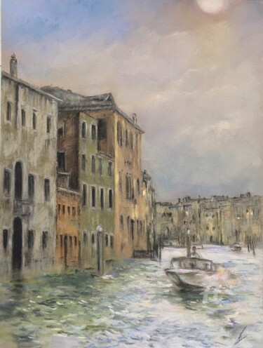 Dibujo titulada "Venice" por Irene_art, Obra de arte original, Pastel