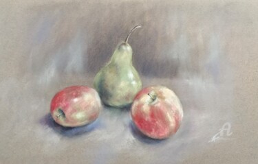 Drawing titled "Fruits" by Irene_art, Original Artwork, Pastel