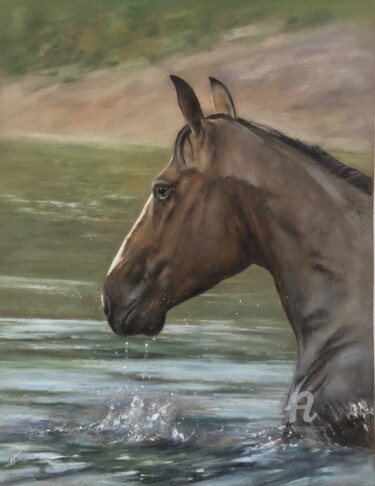 Drawing titled "Water treatments" by Irene_art, Original Artwork, Pastel
