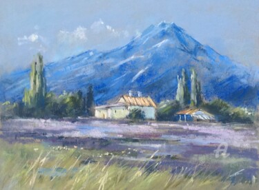 Dibujo titulada "Provence" por Irene_art, Obra de arte original, Pastel